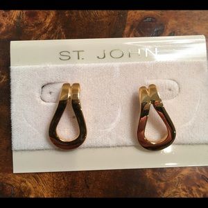 St. John gold tone earrings